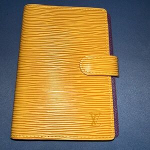 Louis Vuitton Epi Leather PM Agenda Cover – Yellow / Purple Interior